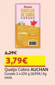 Auchan Auchan - queijo cabra promoção