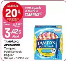 Intermarché Tampax - tampão c/aplicador promoção