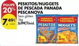 Pingo Doce Pescanova - peskitos/nuggets de pescada panada promoção