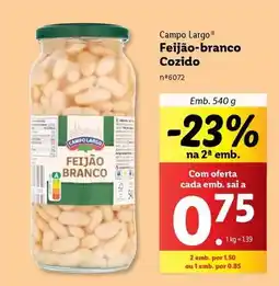 Lidl A+ - campo largo feijão-branco cozido promoção