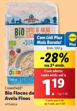 Lidl Bio - bio flocos de aveia finos promoção