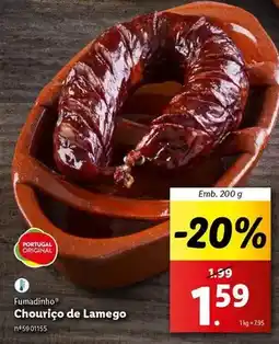 Lidl Portugal - funadinho chouriço de lamego promoção