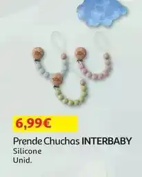 Auchan Interbaby - prende chuchas silicone azul si003-73 promoção