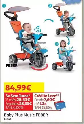 Auchan Feber - baby plus music promoção