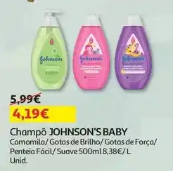 Auchan Johnson's baby - champô :camomila 500 ml promoção