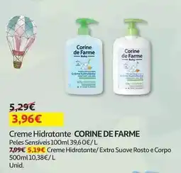 Auchan Corine de farme - creme bebé :hidratante p.sensiveis 100ml promoção