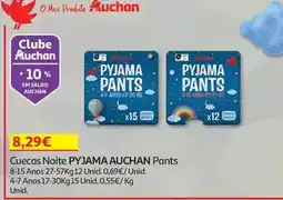 Auchan Auchan - cuecas noite pyjama:pants 8-15anos 27-57kg 12un promoção