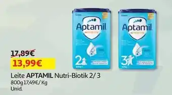 Auchan Aptamil - leite:2 800g promoção