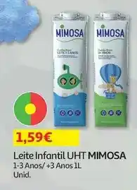 Auchan Mimosa - leite infantil:+3 anos uht 1l promoção