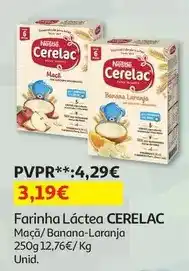 Auchan Cerelac - farinha láctea:maçã 250 g promoção