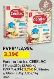 Auchan Cerelac - farinha láctea:5 frutos 250 g promoção