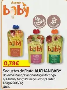 Auchan Auchan baby - saquetas de fruta promoção