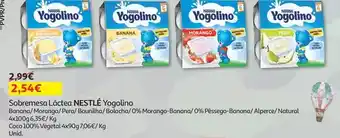 Auchan Nestle - sobremesa láctea :yogolino banana 4x100 g promoção