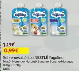 Auchan Nestle - sobremesa láctea :yogolino maça morango 100g promoção