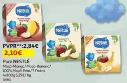 Auchan Nestle - puré :maçã / manga 4x100 g promoção