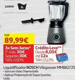 Auchan Bosch - liquidificador vitapower mmb6172s promoção