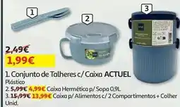 Auchan Actuel - conj. talheres c/ caixa :plástico 600156478 promoção