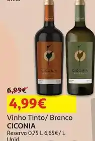 Auchan Ciconia - vinho branco :reserva alentejo 0.75l promoção