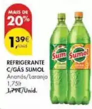 Pingo Doce Sumol - refrigerante c/gas promoção