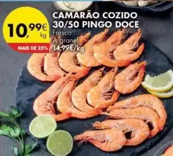 Pingo Doce A+ - camarão cozido promoção