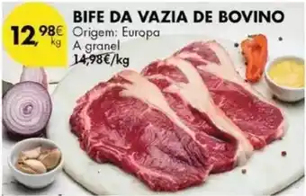 Pingo Doce A+ - bife da vazia de bovino promoção