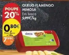 Pingo Doce Mimosa - queijo flamengo promoção