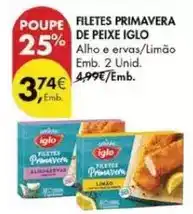 Pingo Doce Iglo - filetes primavera de peixe promoção