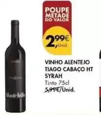 Pingo Doce Valor - vinho alentejo tiago cabaço ht promoção