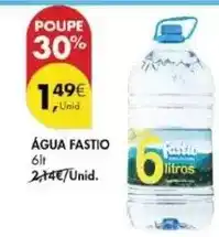 Pingo Doce Fastio - água promoção