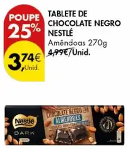 Pingo Doce Tablete de chocolate negro nestle promoção