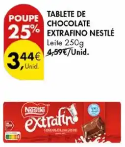 Pingo Doce Tablete de chocolate extrafino nestlé promoção