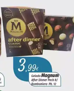 Miranda Supermercados Gelado Magnum After Dinner Pack 8/ Bomboniera Pk. 12 promoção