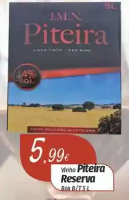 Miranda Supermercados Vinho Piteira Reserva Box promoção