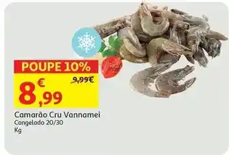 Auchan Camarão cru vannamei promoção