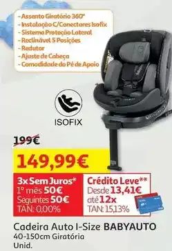 Auchan Babyauto - cadeira auto i-size promoção