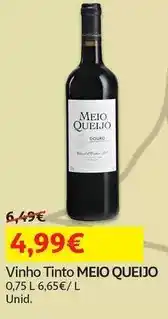 Auchan Meio quieijo - vinho tinto promoção