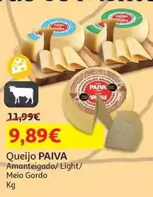 Auchan Paiva - queijo amanteigado :kg promoção