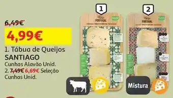 Auchan Santiago - tabua de queijos :seleção cunhas un promoção