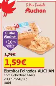 Auchan Auchan - biscoitos folhados promoção