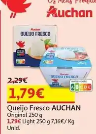 Auchan Auchan - queijo fresco: 250 g promoção