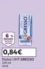 Auchan Gresso - natas uht promoção