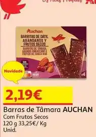 Auchan Auchan - barras de tâmara promoção