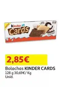 Auchan Kinder - bolachas cards promoção