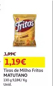 Auchan Matutano - tiras de milho fritos promoção