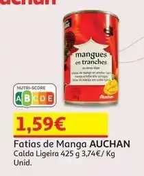 Auchan Auchan - fatias de manga promoção