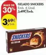 Pingo Doce Snickers - gelado promoção