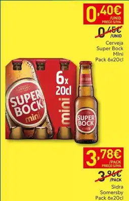 Recheio Super bock - cerveja promoção