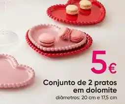 Indi & Cold Conjunto de 2 pratos em dolomite promoção