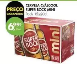 Pingo Doce Mini - cerveja c/alcool super bock promoção