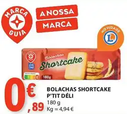 E.Leclerc Bolachas shortcake p'tit déli promoção